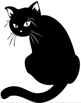 chat noir dessin